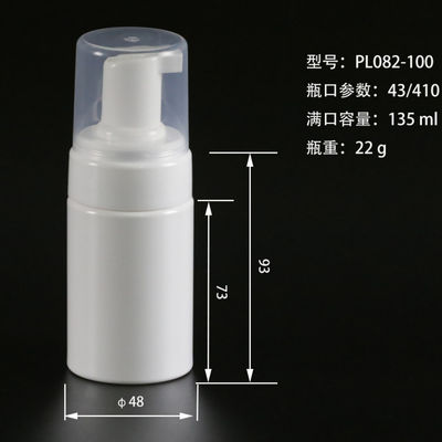 ISO14001 Chai nhựa 100ml rỗng, Chai đựng nước rửa tay không chứa BPA