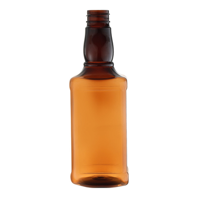 Thuốc thử 450ml Chai nhựa HDPE Màu nâu nóng Miệng dài Cỡ rộng
